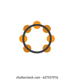 Samba Flat Icon Symbol. Premium Quality Isolated Rhythm Element In Trendy Style.