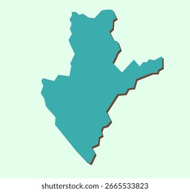 Sambhal (Bhimnagar) District Map of Uttar Pradesh, India