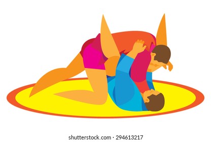 Sambo.Fight on the ground