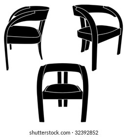The same chair in three different sights