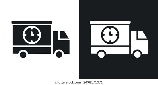 Same day delivery icon in solid style