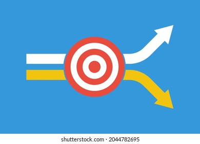 same union path for common goal, then each to own way, flat vector infographics