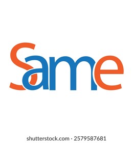 same wordmark logo for company, same icon graphic design template EPS logo.