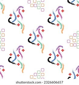 Sameless flower design pattern, for fabric and paper print.