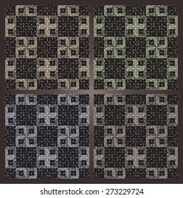 Samless pattern with geometric designs. EPS10 vector file organized in layers for easy editing.