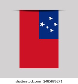Samoa Banner Flag Vector Illustration