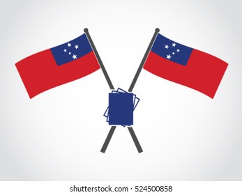 Samoa Emblem Paper Documents