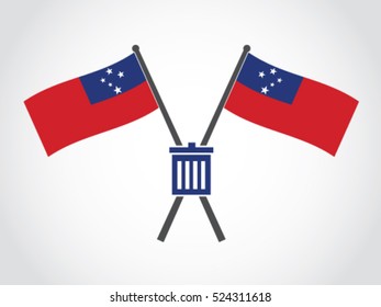 Samoa Emblem Trash Management
