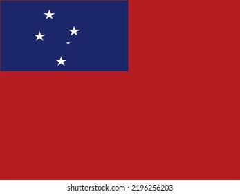 La bandera de Samoa es de alta calidad y fácil de modificar
