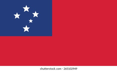 samoa  Flag for Independence Day and infographic Vector illustration.