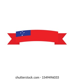 Samoa  flag. Simple vector Samoa  flag