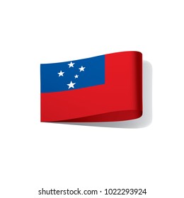 Samoa flag, vector illustration