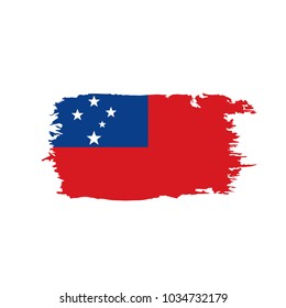 Samoa flag, vector illustration