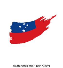 Samoa flag, vector illustration