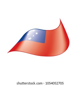 Samoa flag, vector illustration