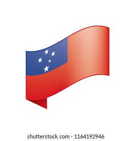 Samoa flag, vector illustration