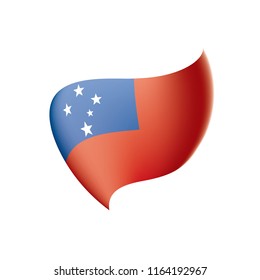 Samoa flag, vector illustration