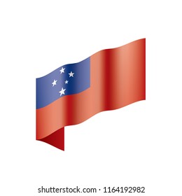 Samoa flag, vector illustration