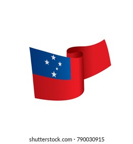 Samoa flag, vector illustration