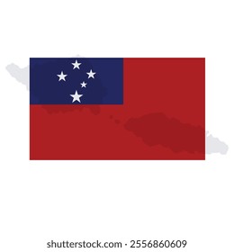 Samoa flag vector illustration,  country flag symbol