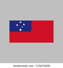 Samoa flag vector illustration in high quality for ui and ux, website or mobile application