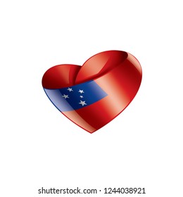 Samoa flag, vector illustration on a white background.