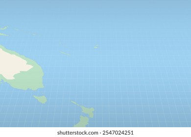Samoa se destaca en un mapa detallado, la ubicación geográfica de Samoa. Mapa de Vector.
