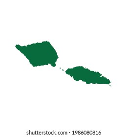 Samoa map. Samoa Map vector illustration. Samoa Map silhouette