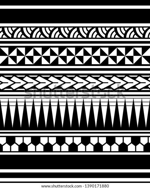 Samoa Seamless Ornament Vector Tattoo Maori Stock Vector (Royalty Free ...