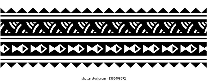 Samoan Aboriginal Tribal Tattoo Pattern Design Stock Vector (Royalty ...