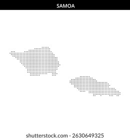 Panorama visual geográfico de Samoa en puntos