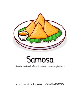 Samosa Arabian indian cuisine snack