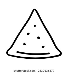 Samosa icon on white background vector
Vector Indian food icon
