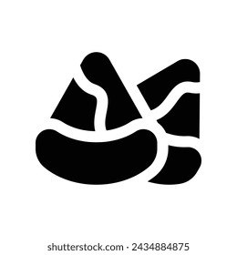 icono de samosa. icono de glifo vectorial para su sitio web, móvil, presentación y diseño de logotipo.
