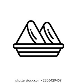 samosa icon for your website, mobile, presentation, and logo design.