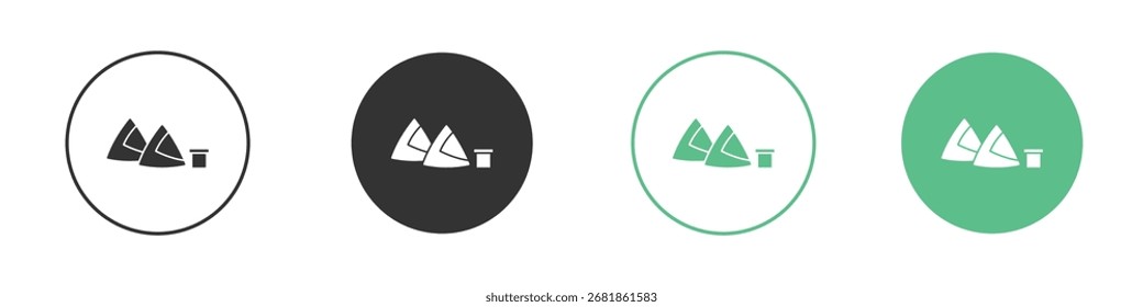 Icono de Samosa para su Sitio web, móvil, presentación y diseños de logotipos.