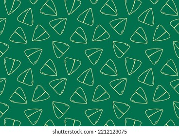 Samosa pattern background. Samosa, indian baked savory pastry vector pattern backgrounds.