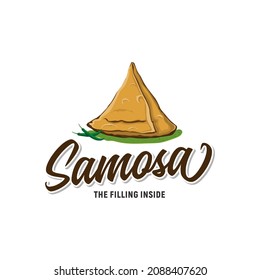samosa traditional food logo inspiration for restaurant