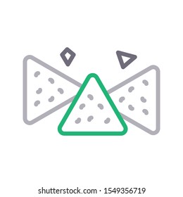 samosa vector colour line icon
