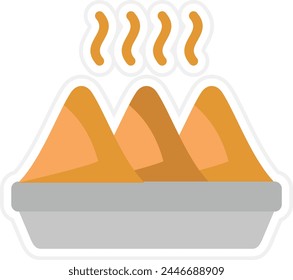 Samosa vector icon. Can be used for printing, mobile and web applications.