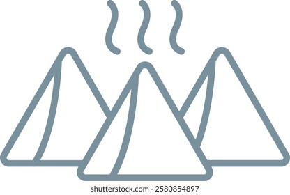 Samosa vector icon. Can be used for printing, mobile and web applications.