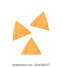 Samosa vector illustration. Samosa is indian food.