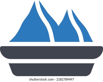 Samosa-Vektorgrafik auf transparentem Hintergrund. Hochwertige Symbole. Glyphen Vektorsymbole für Konzept und Grafikdesign. 
