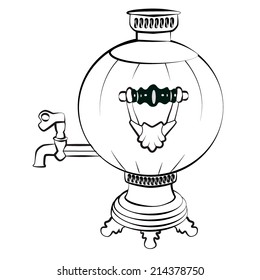 Рисунок самовара для детей 2 класс