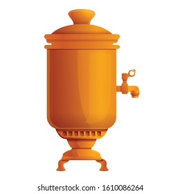 Samovar icon. Cartoon of samovar vector icon for web design isolated on white background