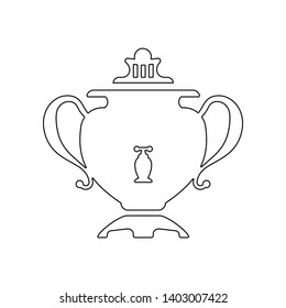 samovar icon. Element of Russia for mobile concept and web apps icon. Outline, thin line icon for website design and development, app development