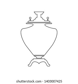 samovar icon. Element of Russia for mobile concept and web apps icon. Outline, thin line icon for website design and development, app development