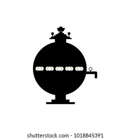 Samovar icon. Simple icon for websites, information graphics on a white background, vector