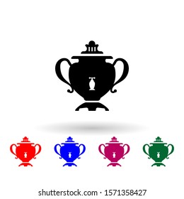Samovar multi color icon. Simple glyph, flat vector of russia icons for ui and ux, website or mobile application