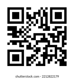 Sampel Kode QR Vektor Untuk Pemindaian Smartphone Yang Terisolasi Di Latar Belakang Putih.